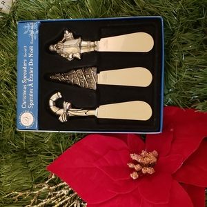 Christmas Spreaders.  Santa. Candy Cane. Christmas Tree.
